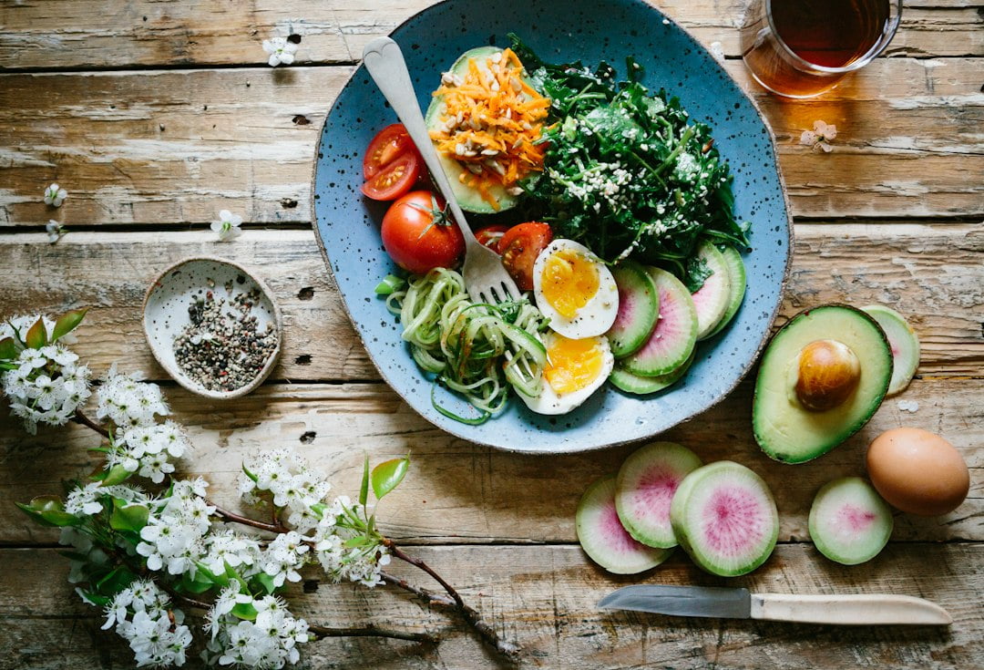 A plate of food on a table.