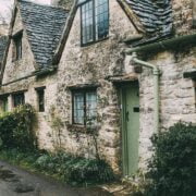 Cotswold stone cottages in gloucestershire.