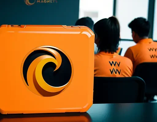 A group of people sitting in front of an orange box to provide a meaningful answer.