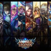 A collection of character portraits from the game "mobile legends: bang bang" displayed side by side.