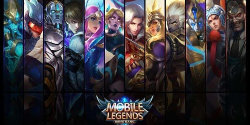 A collection of character portraits from the game "mobile legends: bang bang" displayed side by side.