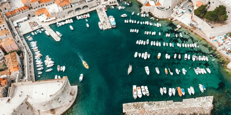 Photo Image: Sailboat Croatia Nouns: Sailboat, Croatia, coastline