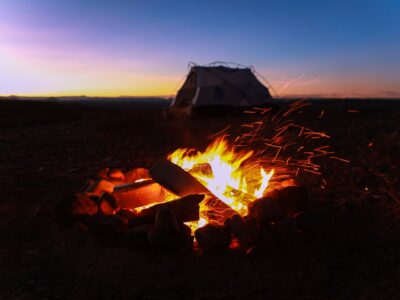 Photo Tent, Campfire