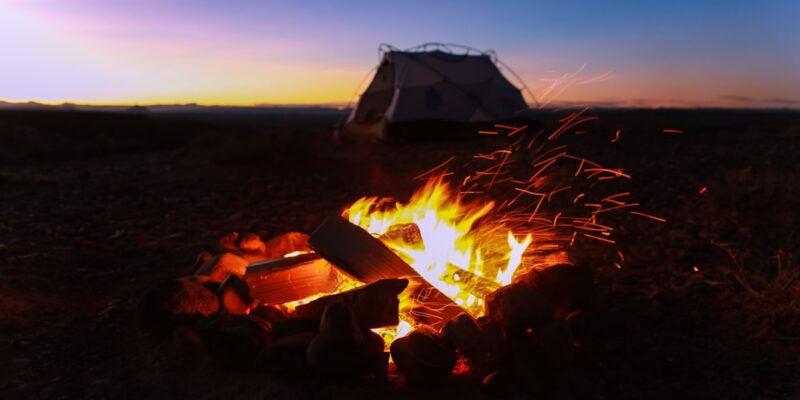 Photo Tent, Campfire