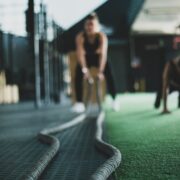 Photo Image: Gym equipment Nouns: Books, working out