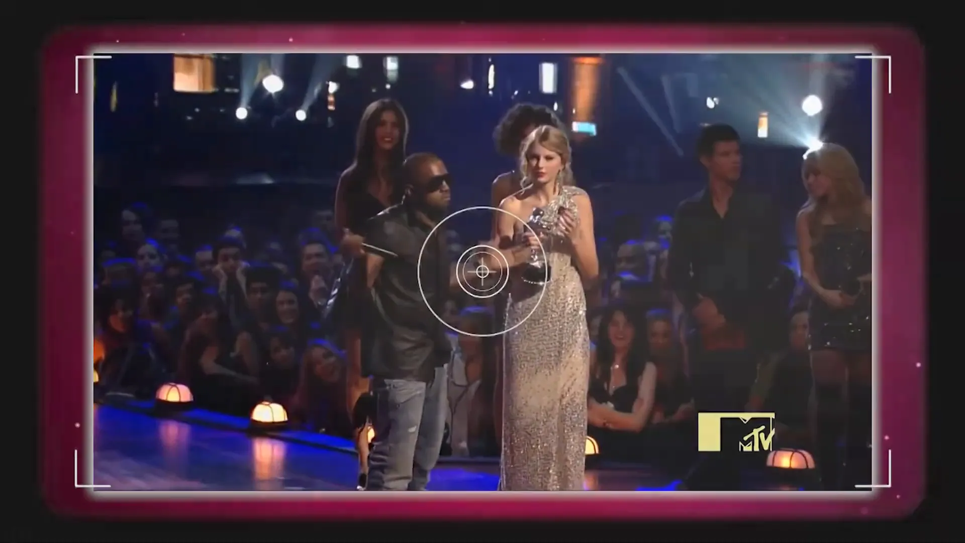 Kanye West interrupts Taylor Swift at the MTV VMAs