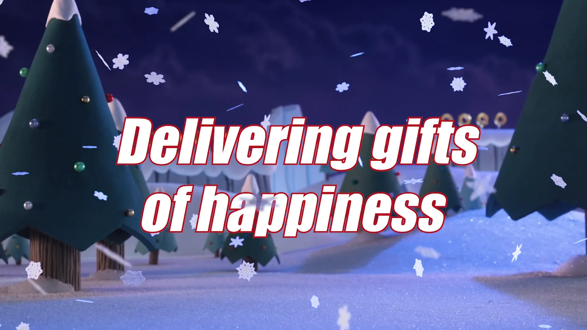 Children smiling as Team Sonic delivers gifts