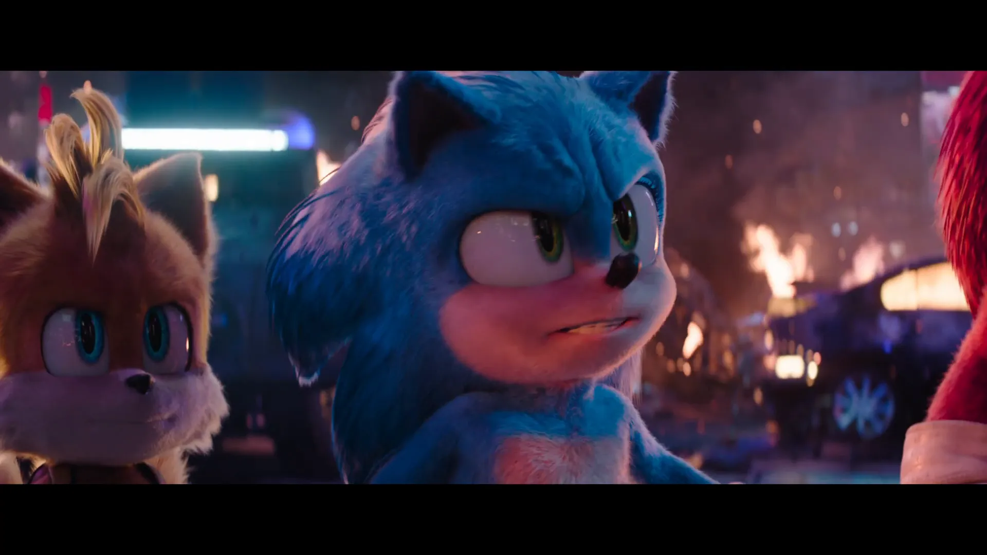 Sonic acknowledges the new hedgehog