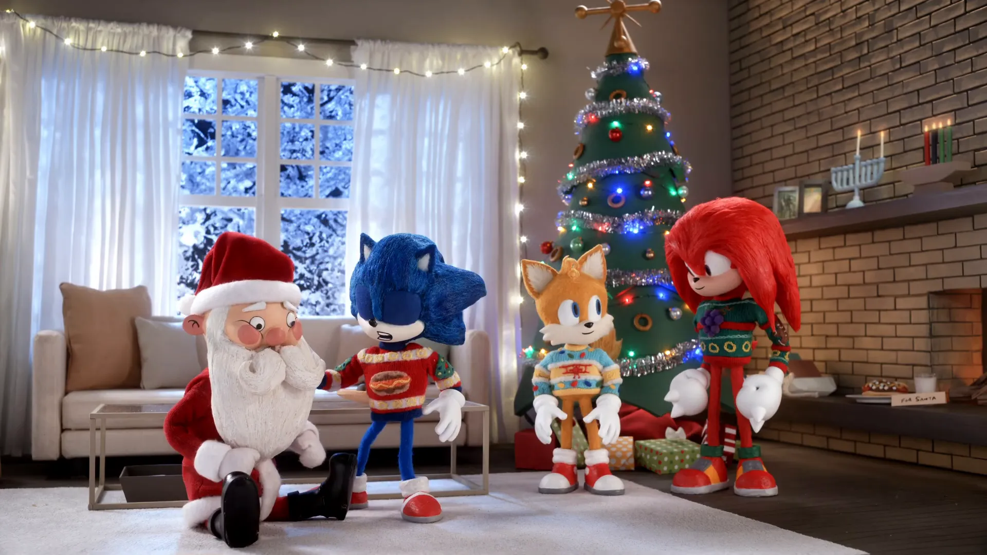 Sonic and friends reacting to Santa's injury